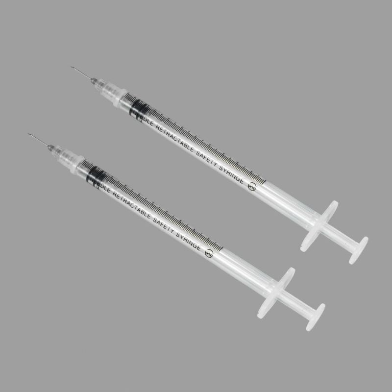 Needle Retractable Safety Syringe with CE/FDA