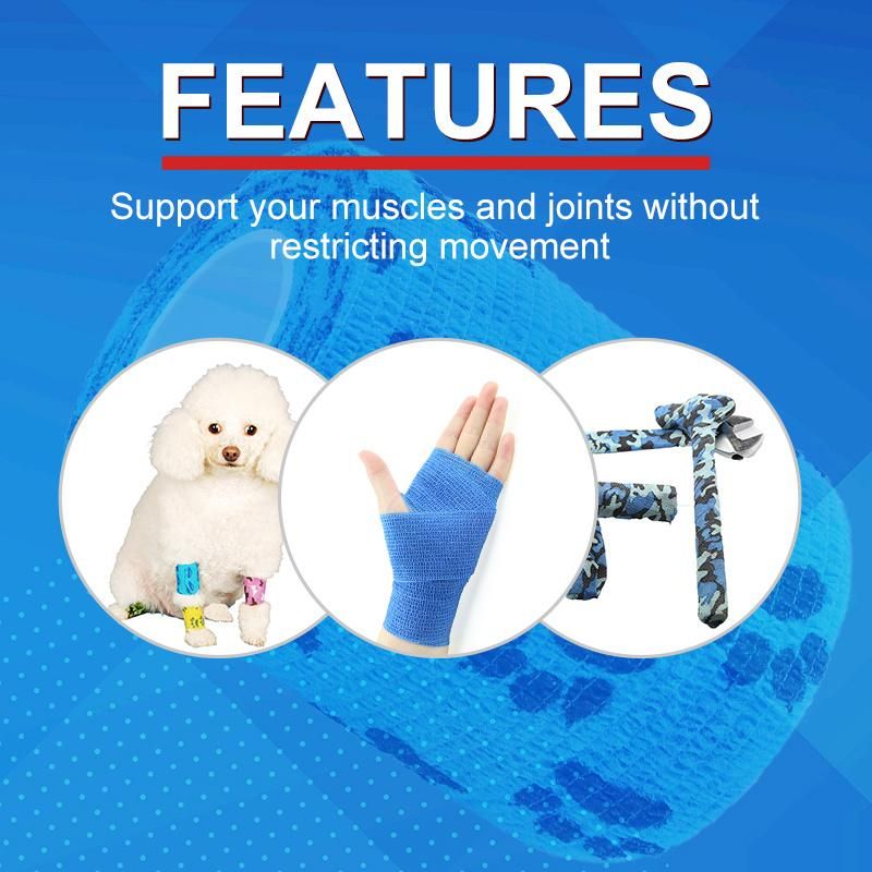 5cm Self-Adhesive Bandage 7.5cm Medical Self Adhesive Bandage Tape Waterproof CE Certificate