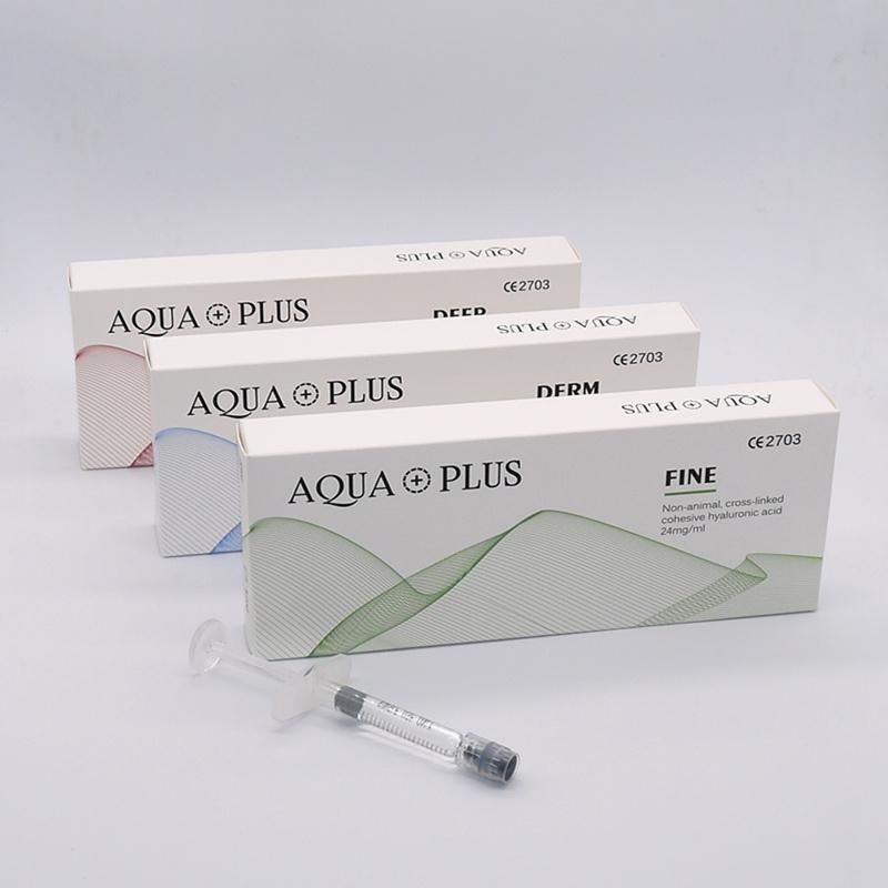 Aqua Plus Beauty Products 2ml Deep Cross Linked Hyaluronic Acid Dermal Filler for Nose up