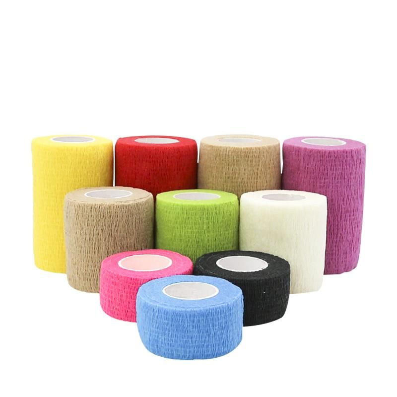 CE ISO Self Adhesive Cohesive Elastic Bandage with Custom Logo Printed Sport Veterinary Adherent Bandage Tape