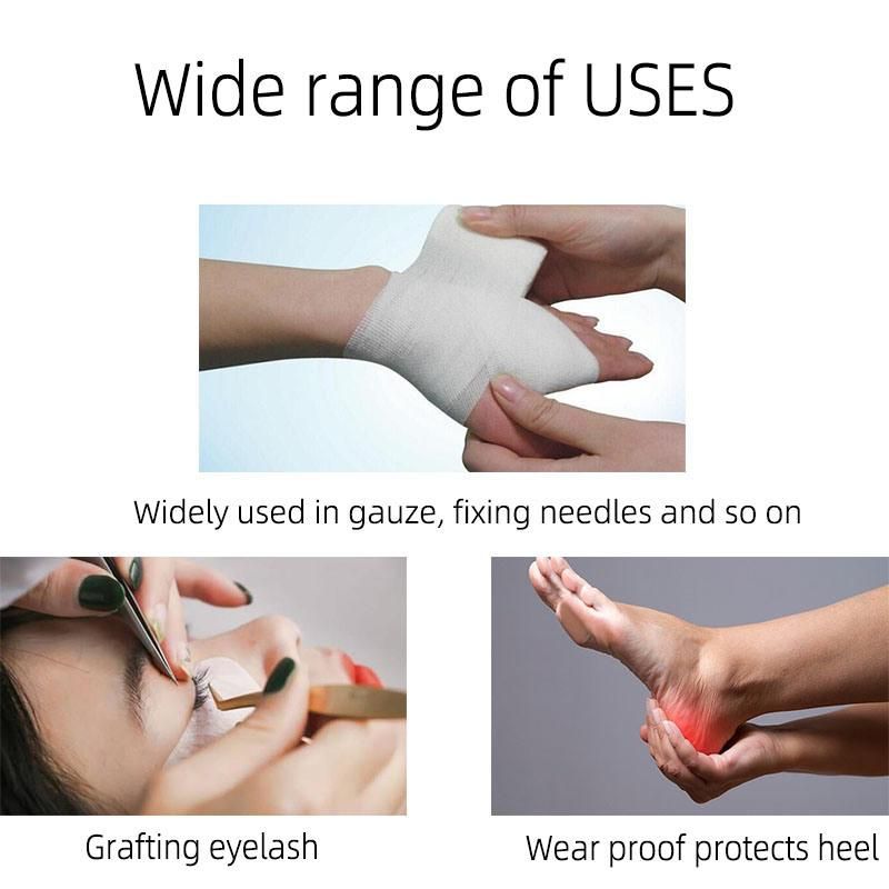 Medical Microporous Breathable PE Non-Woven, Pressure Sensitive Adhesive Tape, Fixed Gauze, Microporous First Aid Tape