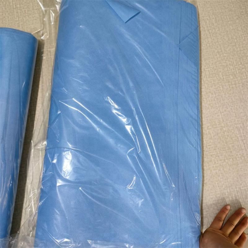 Antibacterial SMS Nonwoven Disposable Cover 100% PP Material Hydrophobic/Waterproof Non Woven Bed Sheet