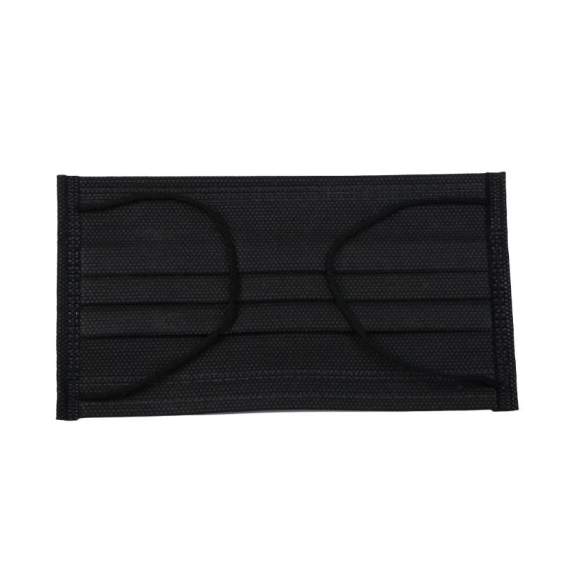 Black Color Elastic Earloop Medical Face Mask Whitelist