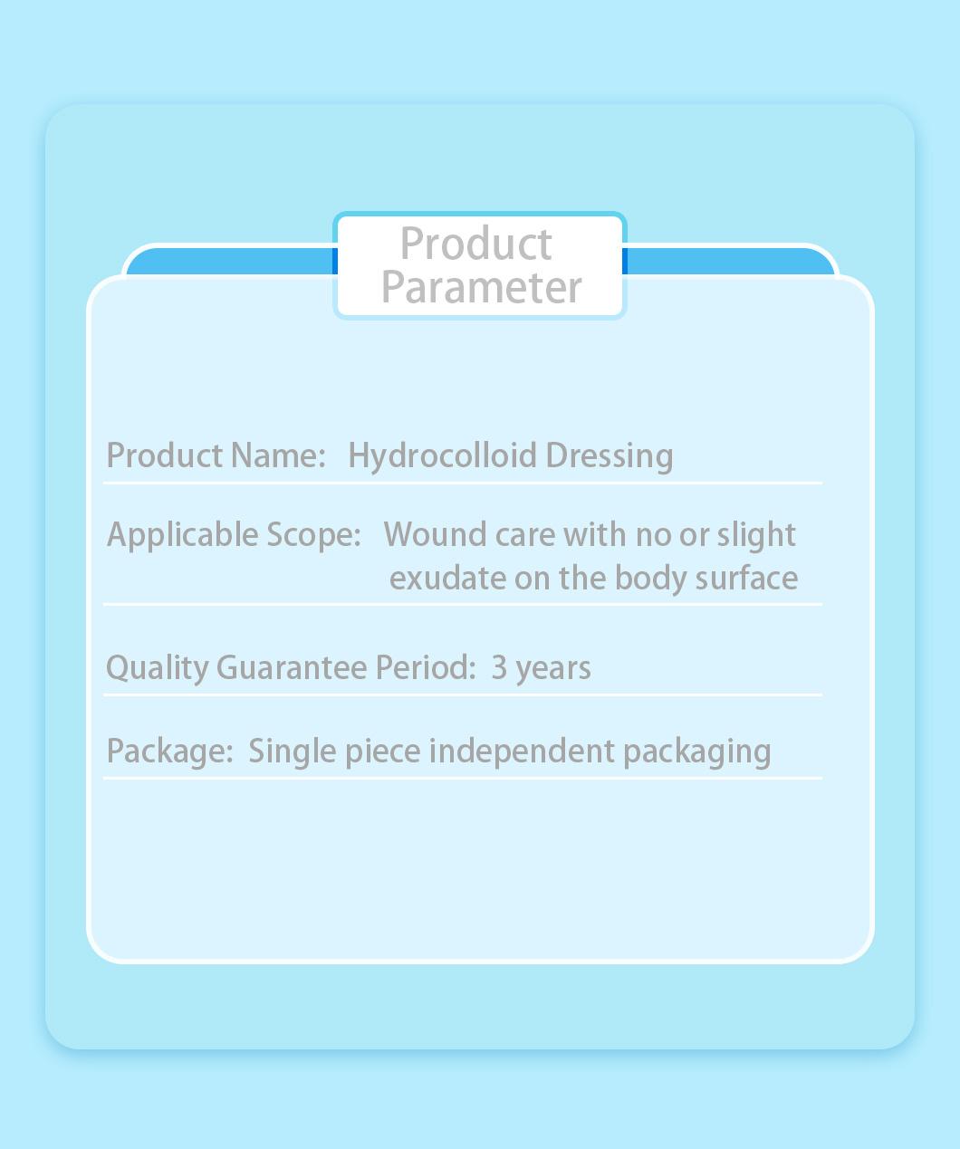 Hydrocolloid Dressing Impermeable to Bacterial Wound