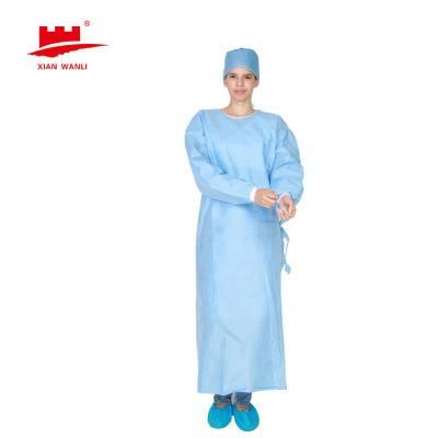 Disposable Isolation Clothes Sterilized Non Woven Consumable Hospital Medical Protection Surgical Gown