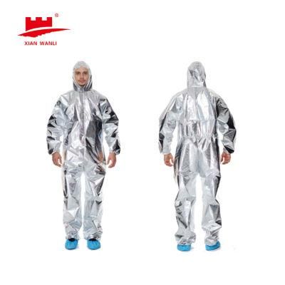 Oil and Gas Safety Blue Coverall Flame Resistant Reflective Coverall