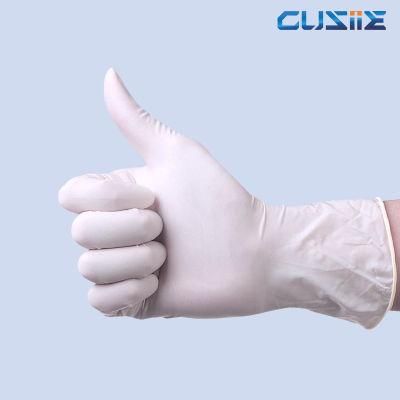 Disposable Non Sterile Latex Surgical Gloves Powder Free Food Blue Disposable Examination Latex Gloves