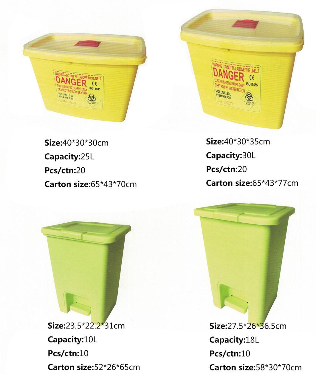 Disposable Sharp Container Surgicalsupplies Square Yellow Medicalmaterials