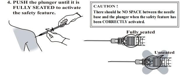 Retractable Safety Syirnge, with Fixed Needle 0.3/0.5/1/3/5 Ml with CE FDA ISO 510K