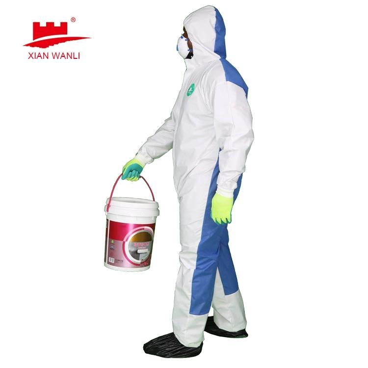 Hospital Medical Use En14126 14605 13034 13982 Type 3 4 5 6 CE waterproof Non Woven Disposable Protective Coverall