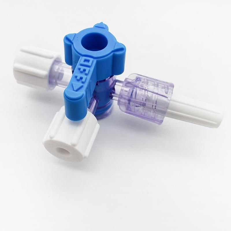 High Standard Medical Sterile Rotating Three Way High Pressure Stopcock