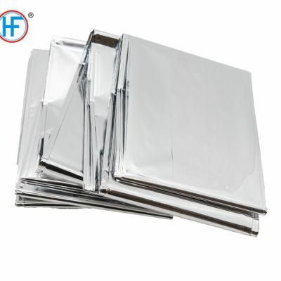 Disposable Single Pack Aluminum Mylar Foil Emergency Rescue Space Thermal Solar Sliver Emergency Blanket