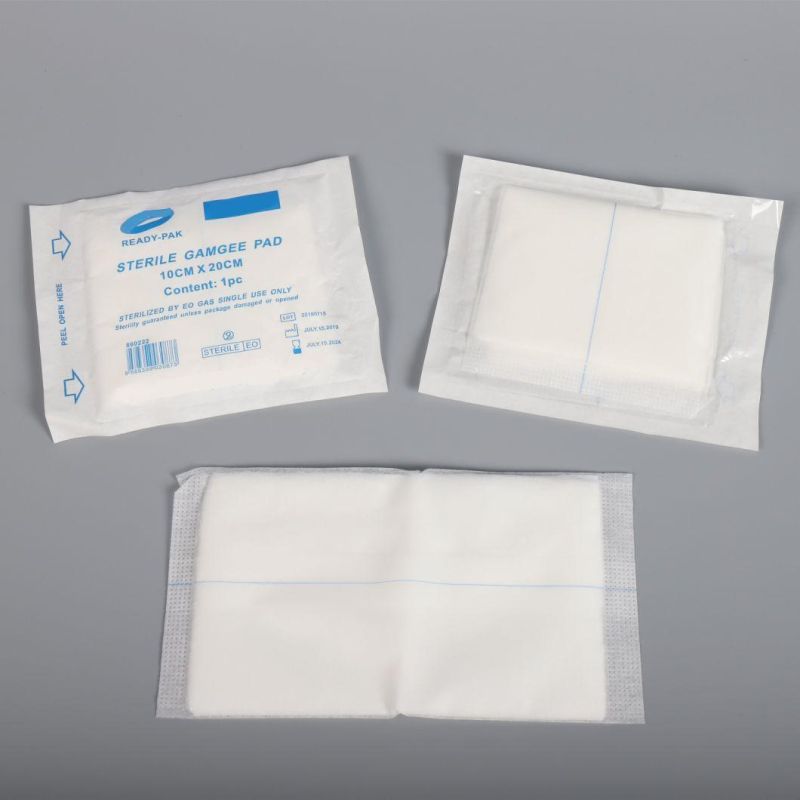 Disposable 10*20cm High Absorptivity Medical Gamgee Nonwoven Pad