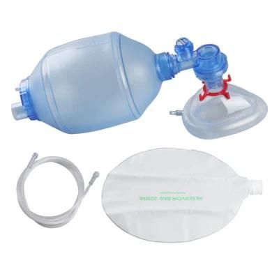 PVC Manual Resuscitator Kit Set Factory with CE Adult Size