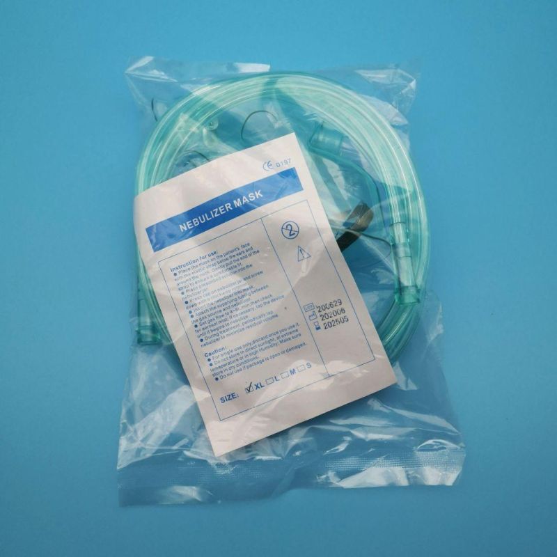 High Quality Medical Disposable Sterile Latex Free Oxygen Mask with Nebulizer