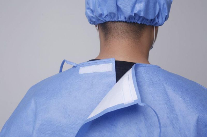 45GSM SMS Disposable Surgical Gowns with Hat