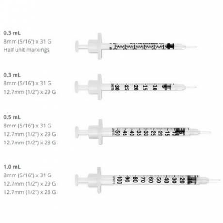 CE Certified Quality Disposable Insulin Syringe 100u