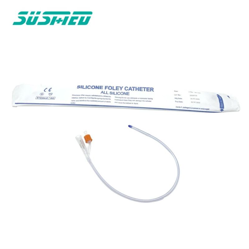 Factory Direct Supply Hospital Medical Drainage All Silicone Foley Catheter