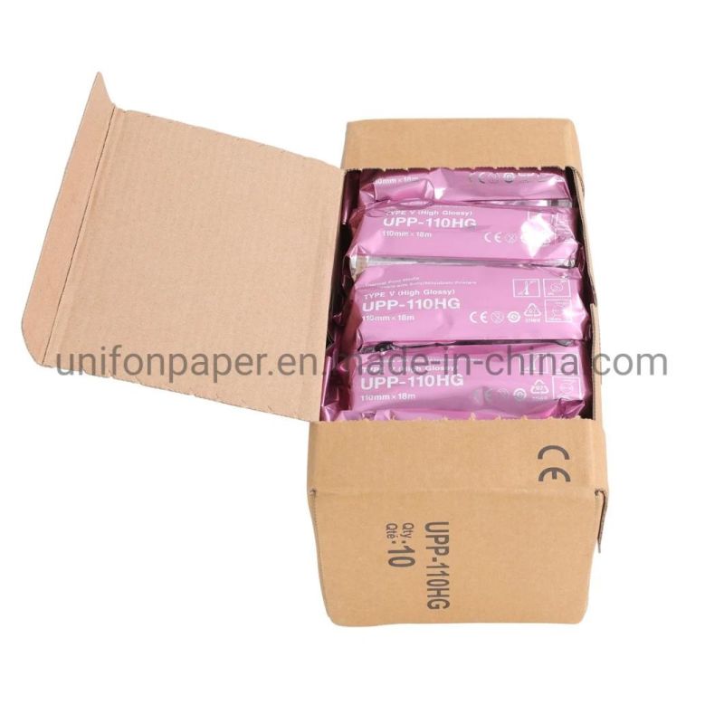 Factory Direct ECG Paper 50mmx20m 50mmx30m 110s Hg Ultrasound Paper Roll for Sony Mitsubishi Printers