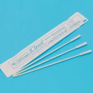 Medical 15cm Sterile Virus Test Nylon Flocked Oral Nasopharyngeal Swabs