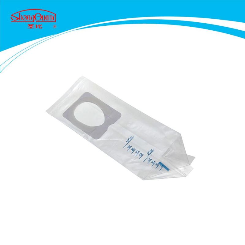 Hot Sale Disposable Pediatric Urine Collector 100ml or 200ml Urine Bag