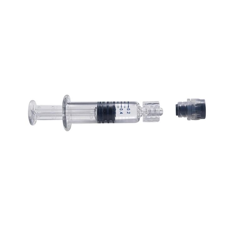 1ml Custom Packaging Prefilled Luer Lock Glass Oil Syringe