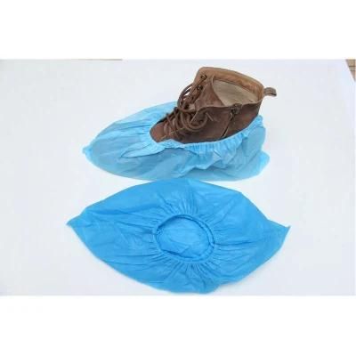 Non-Woven Waterproof Medical Disposable Plastic Shoe Cover with Print for Foot Protective