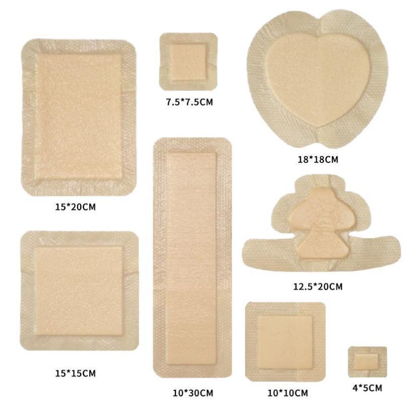 Advanced Wound Care Medical Sterile Adhesive Silicone Foam Dressing