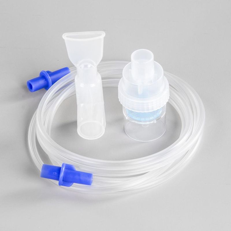 Disposable Medical Supply Medical Bite Aerosol Tube Inhaler Nebulizer with Mouthpiece