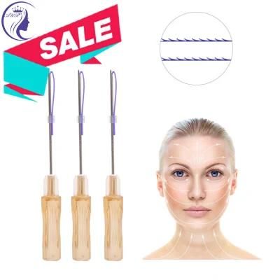 Beauty Korea Face Lifting Double Needle Hilo Tensores Barbed Gold 3D/4D Cog Pdo Thread