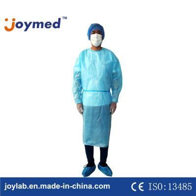 High Quality Waterproof Disposable PP Non Woven Isolation Surgical Gown