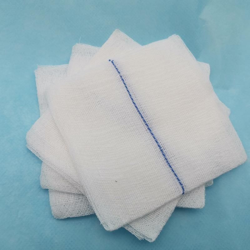 100% Cotton Non Sterile Folding 10X10cm Gauze Sponges Swab Medical Disposable X-ray Gauze Swab