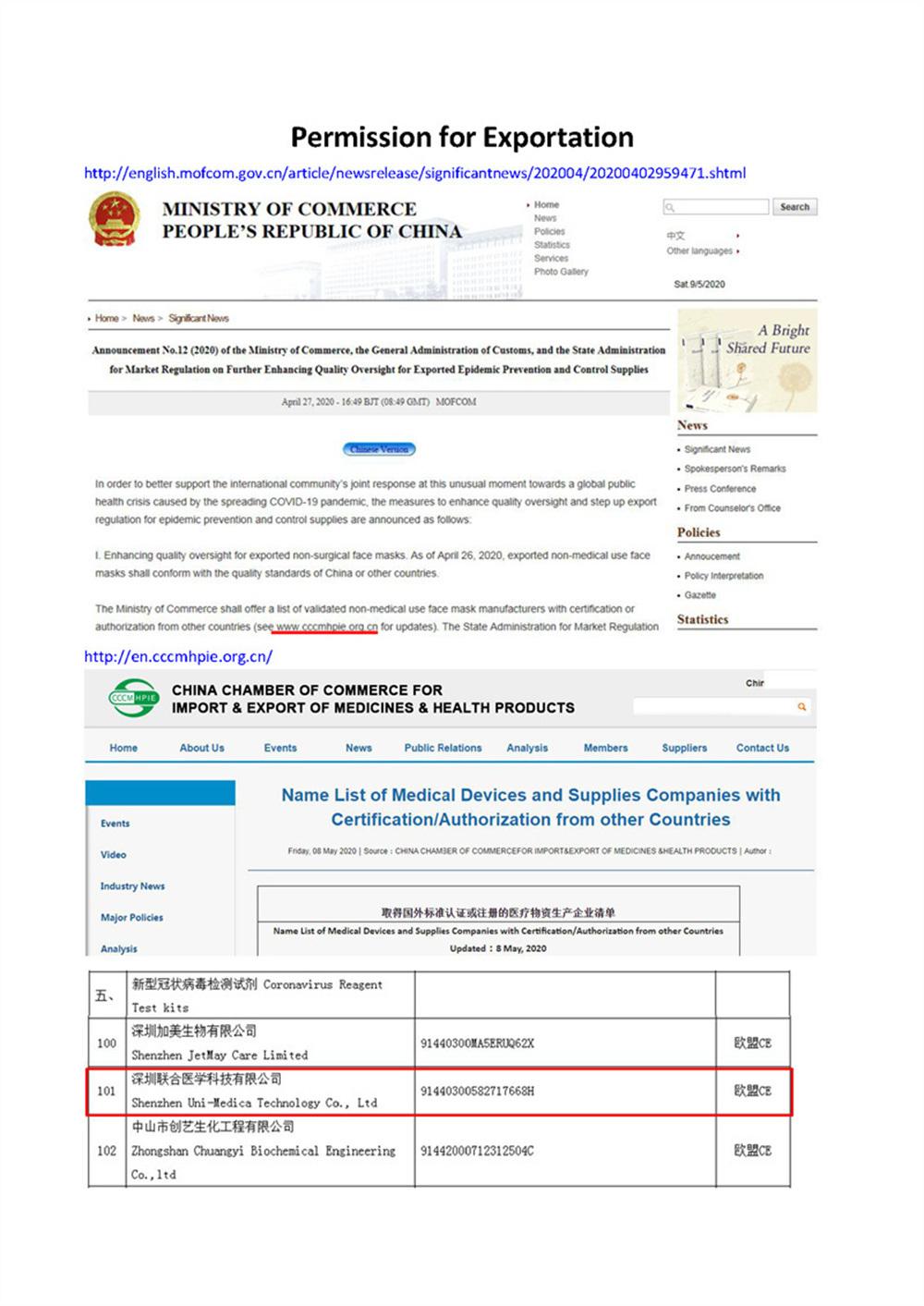 Home Use Self-Testing Coid-19 Antigen Rapid Test Cassette for EU Market From Original Manufacturer Uni-Medica with CE