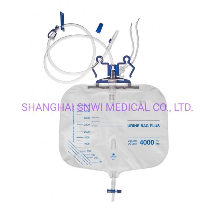 High Quality Medical Disposable Sterile 500ml 1000ml Urine Leg Bag with Belt