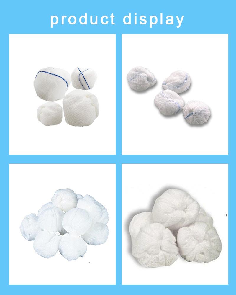 100% Cotton Absorbent Material Nonwoven Ball Gauze Ball