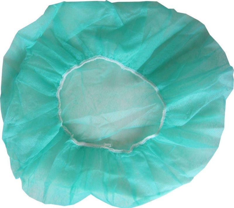 Ly Disposable Transparent PP Nonwoven Round Bouffant Caps