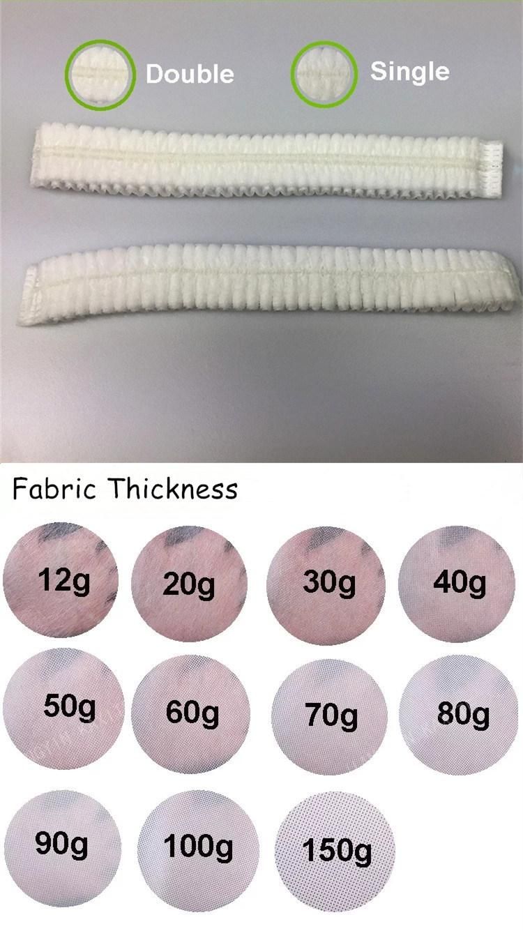 Medical Disposable Surgical Non Woven Bouffant Cap Hairnet