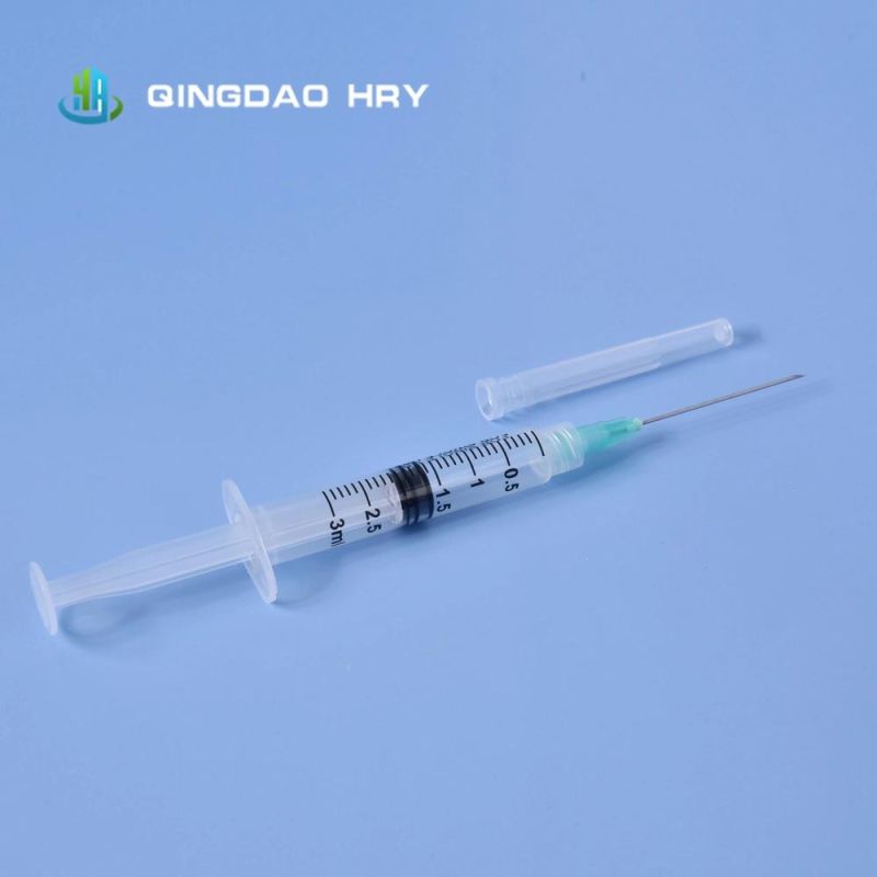 Ready Stock of Disposable Medical Sterile Plastic Syringe with Needle or Safety Needle