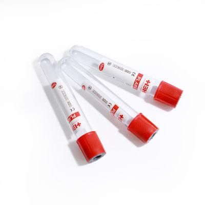 Factory Price Medical Disposable Blood Collection Vacuum Tube Red Plain Tube for Sale