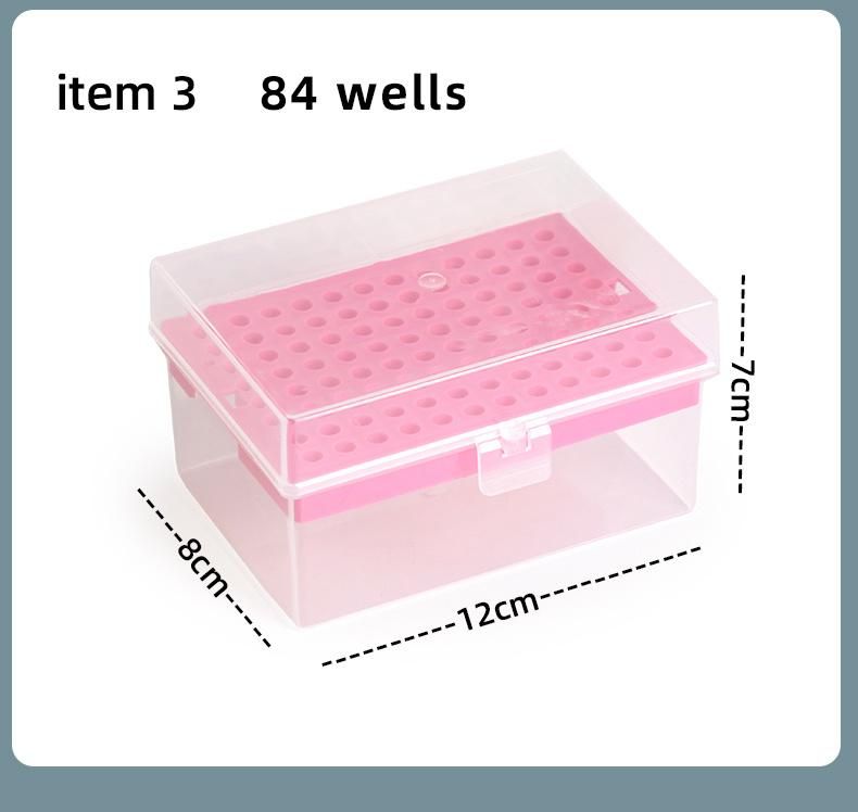 in Stock Wholesale 200UL Filter Plastic Pipette Tips Box with Rack