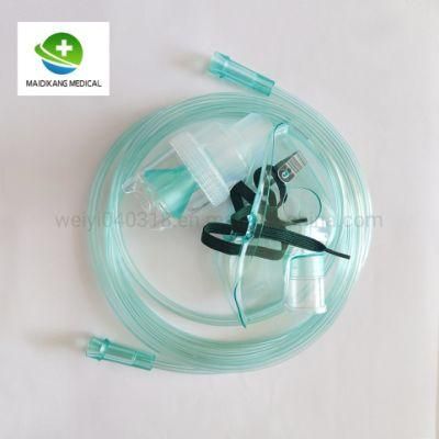 Disposable Medical Oxygen Nebulizer Face Mask with Oxygen Tube Nebilizer Kit Nebulizer Set with CE &amp; ISO