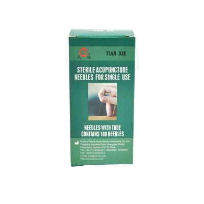 Differernt Sizes Disposable Sterile Copper Wire Handle Acupuncture Needle with CE Certificate