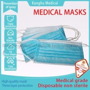 Disposable Non Woven 3ply Medical Face Mask for Medical/Hospital/School/Market