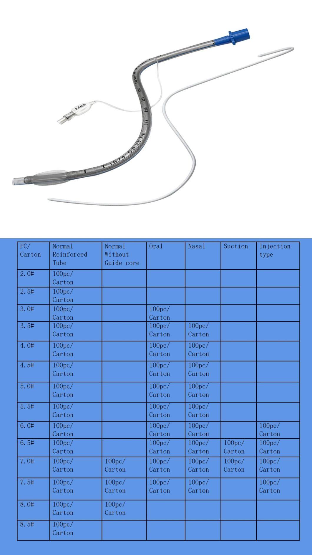 Medical Endotracheal Tube Disposable Reinforced Visual Endotracheal Tube