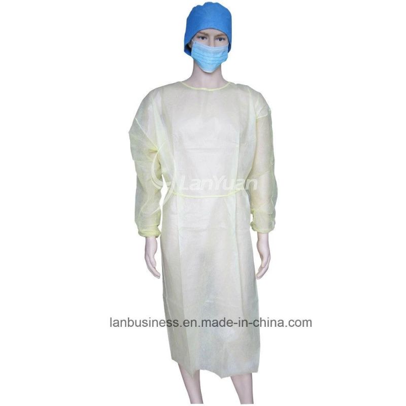 Ly Nonwoven Disposable Surgical Gown with Elastic Cuffs