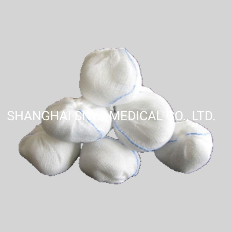 Disposable Medical Consumable 100%Cotton Absorbent Sterile X-ray Peanut Gauze Ball