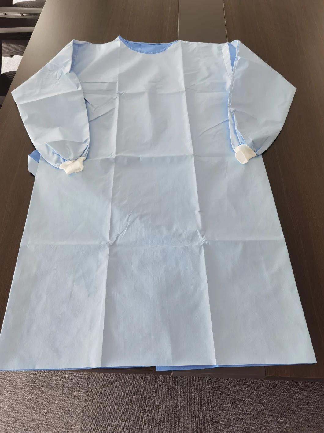 En13795 High Performance Surgical Gown Disposable Liquid Blood Flammability Resistance Protective Gown