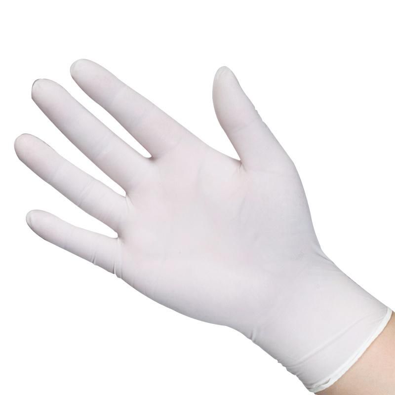 High Quality with Certification White Blue Color Latex Free Protective Disposable Examination Nitrile Gloves