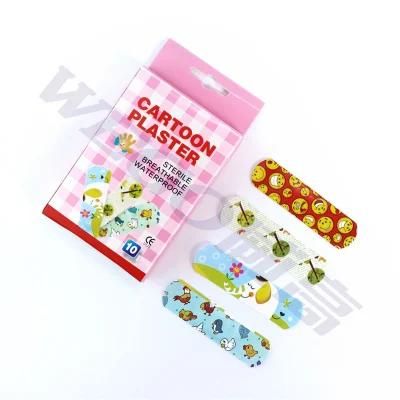 Waterproof Shaped Kids Biodegradable Hydrocolloid Brown Cartoon Custom Bandaid