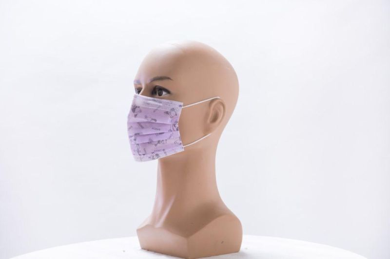 Safety Colorful Nonwoven Face Mask Disposable Face Mask